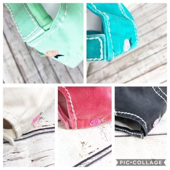 FLORAL STEER SKULL Embroidered, Vintage Style‎ Cap - Picture 7 of 8